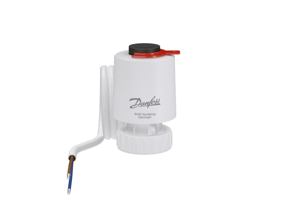 Danfoss - 082F1600 TWA-Q, 230 V, 5 mm, NC, termal aktüatör, 1.2 m kablo