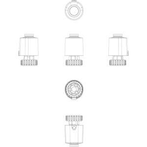 Danfoss - 082F1600 TWA-Q, 230 V, 5 mm, NC, termal aktüatör, 1.2 m kablo