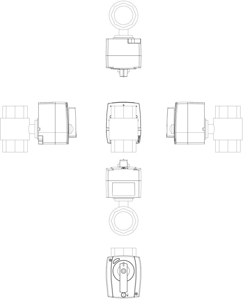 Danfoss - 082G5410 AMZ 112 AÇMA/KAPAMA 2 yollu iç dişli 230V DN40