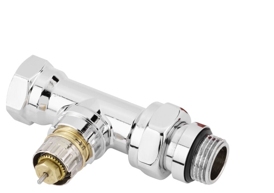 013G4238 Entegre ön ayarlı radyatör vanası RA-NCX, Normal akış, DN 15, Düz, D, Krom