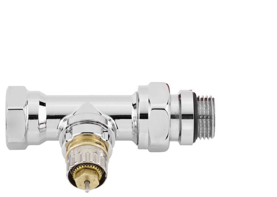 013G4238 Entegre ön ayarlı radyatör vanası RA-NCX, Normal akış, DN 15, Düz, D, Krom