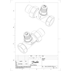 013G1679 RA-G, Yüksek akış, DN 25, Düz, D 1 borulu sistemler için yüksek kapasiteli vana