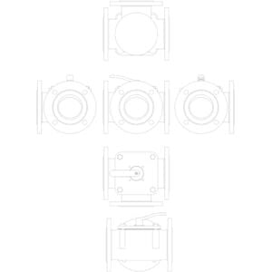 065Z0435 HFE 3 PN6 100/225 rotary 3 yollu, Flanş