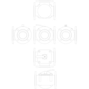 065Z0435 HFE 3 PN6 100/225 rotary 3 yollu, Flanş