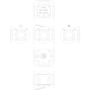 065Z0435 HFE 3 PN6 100/225 rotary 3 yollu, Flanş