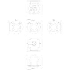 065Z0435 HFE 3 PN6 100/225 rotary 3 yollu, Flanş