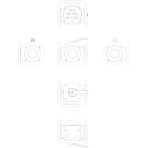065Z0433 HFE 3 PN6 65/90 rotary 3 yollu, Flanş