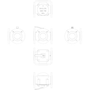 065Z0434 HFE 3 PN6 80/150 rotary 3 yollu, Flanş