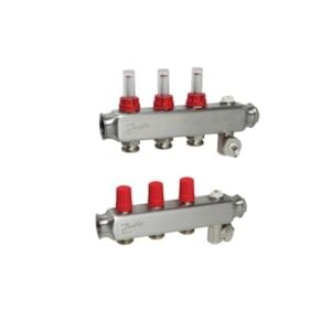 Danfoss 3'lü Paslanmaz Çelik Debimetreli Kollektör Seti - 088U0753