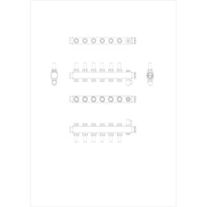 Danfoss 6'lı Paslanmaz Çelik Debimetreli Kollektör Seti - 088U0756