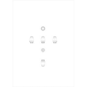 015G3690 Danfoss RA vanaları için Danfoss Regus™ termostatik sensör.