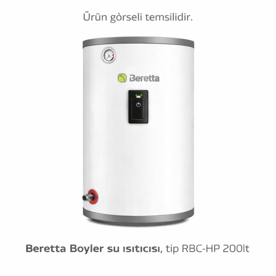 Beretta Boyler su ısıtıcısı, tip RBC-HP 200lt