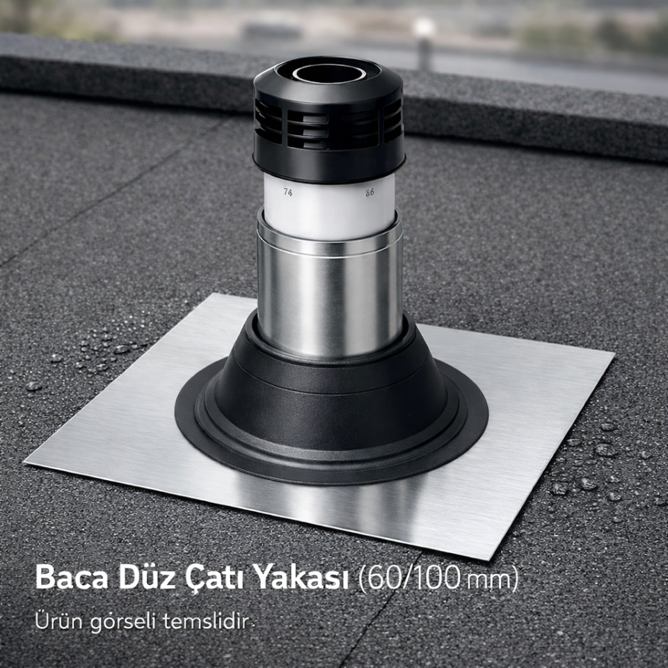 Viessmann Baca Düz Çatı Yakası (60/100 mm)