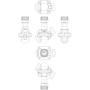 DN20, Dş dişli, G1\'\', 900 l/h, Bas. bağmsz kom. bal. van. (AB-QM Ölçüm Nipelsiz-D