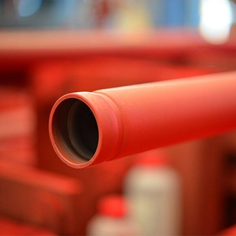 6\'\' Kırmızı Boyalı Boru (6 metre)