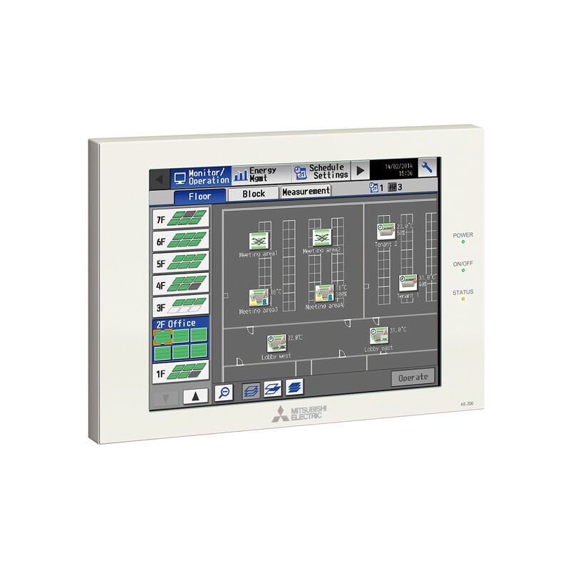 AE-200E Dokunmatik Merkezi Kumanda Web Tarama (50 İç Ünite)